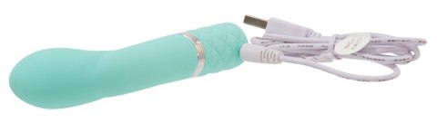 Luksusowy Wibrator Do Punktu G Silikonowy Kryształ Swarovski USB - Pillow Talk Racy Teal