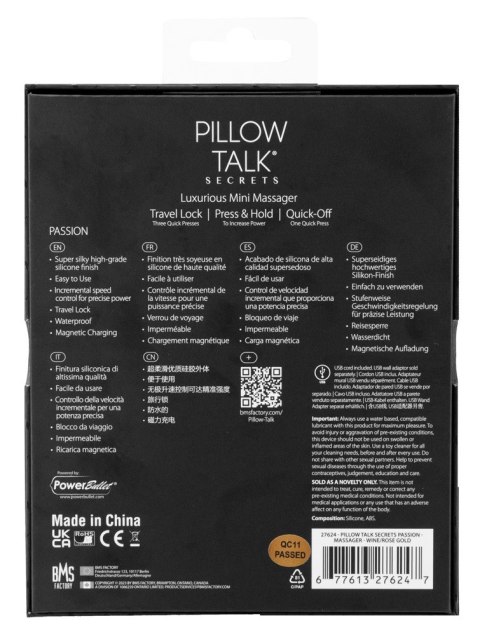Luksusowy Wibrator Stymulujący Z Główką W Kształcie Płatka Fioletowy – PILLOW TALK