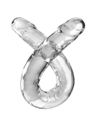 Dildo podwójne przeźroczyste 46cm Clear Double Dildo Pipedream KING COCK