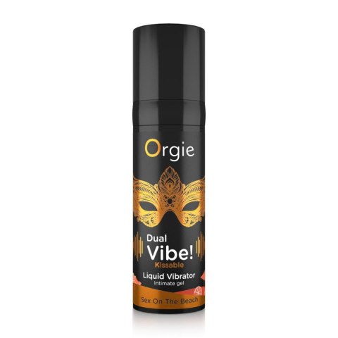 Wibrator W Płynie Dual Vibe! Sex On The Beach Kissable 15ml Orgie