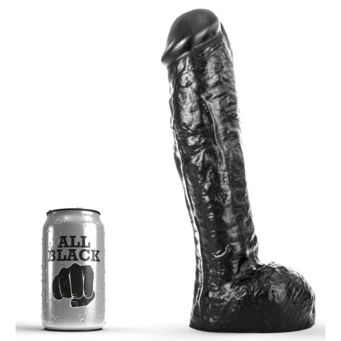 Dildo czarne Bratwurst 24x6.5cm All Black