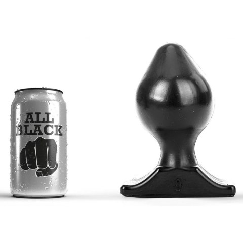 Korek analny czarny Cors Butt Plug 17x9cm All Black