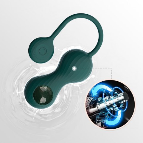 Kulki Do Ćwiczeń Mięśni Kegla Crystal Duo Green Magic Motion