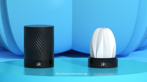 Masturbator Cherry Blossom Masturbation Egg - Wavy After Kiss