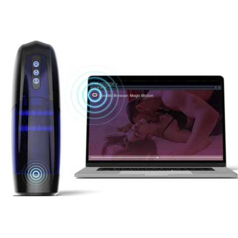 Masturbator Sterowany Aplikacją Xone Blue Magic Motion