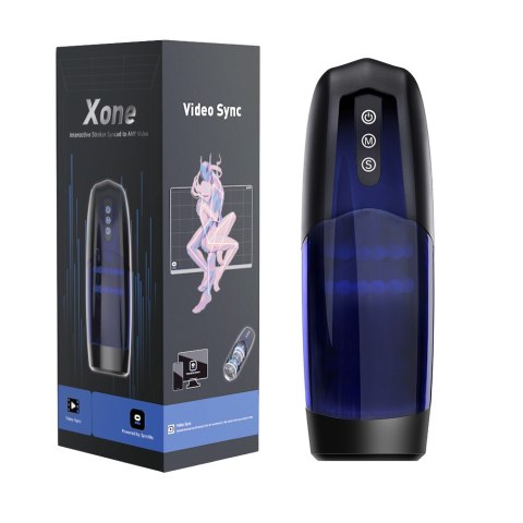 Masturbator Sterowany Aplikacją Xone Blue Magic Motion