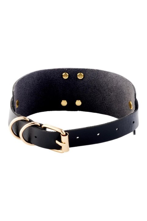 Obróżka O-Ring Collar Black/Gold Kinky Diva