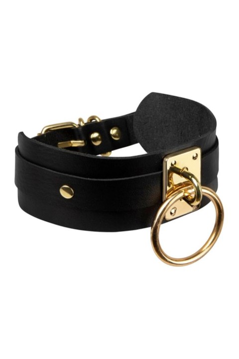 Obróżka O-Ring Collar Black/Gold Kinky Diva