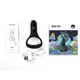 Pierścień Erekcyjny Rise Smart Cockring Czarny Magic Motion