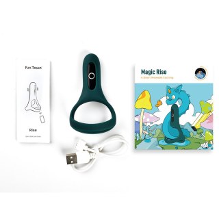 Pierścień Erekcyjny Rise Smart Cockring Green Magic Motion