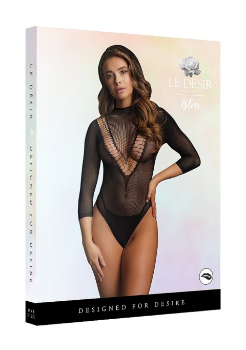 Body Le Désir Short Sleeve Teddy One Size Black Le Désir