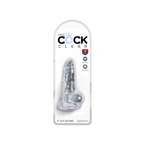 Dildo przeźroczyste King Cock Clear 10cm ORION