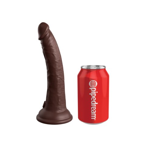 Dildo Realistyczne Z Przyssawką brązowe 18cm King Cock