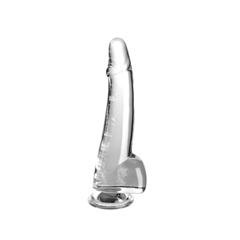 Dildo silikonowe przeźroczyste 25cm King Cock Pipedream