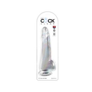 Dildo silikonowe przeźroczyste 25cm King Cock Pipedream