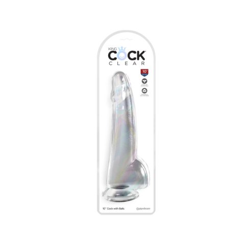 Dildo silikonowe przeźroczyste 25cm King Cock Pipedream