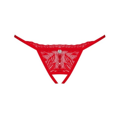 Otwarte Czerwone Stringi Chilisa Xl/2Xl Obsessive