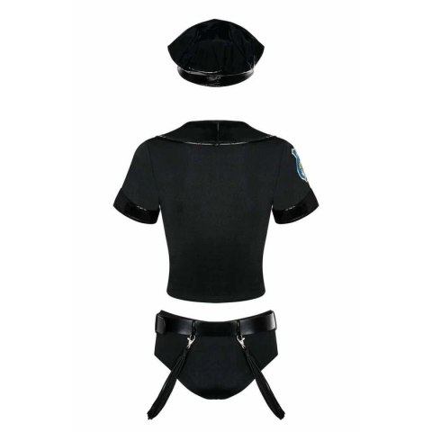 Kostium policjantki czarny rozmiar S/M Police Set Kostium Obsessive