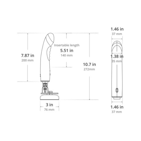 Dildo Wibrujące Różowe -Lovense