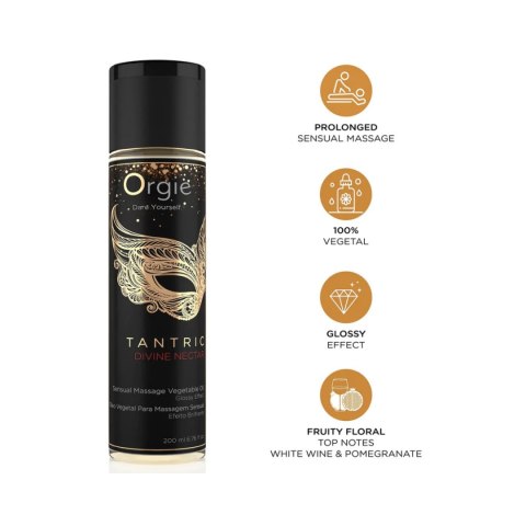 Olejek Do Masażu Tantric Divine Nectar 200Ml Orgie