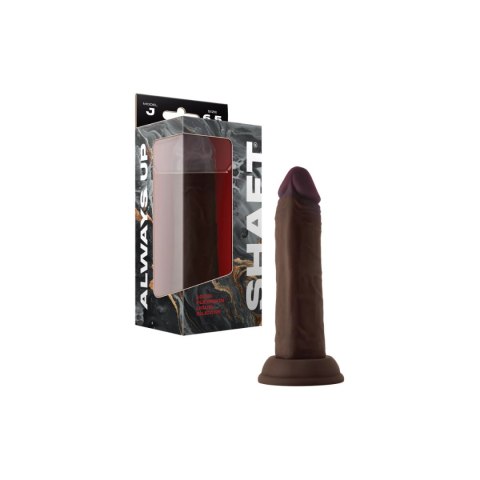 Dildo realistyczne brązowe Model J 16.5cm Dong Mahogany Shaft