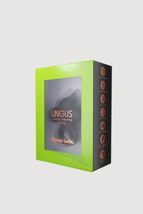 Mini Pierścień Wibrujący Lingus Black Adrien Lastic