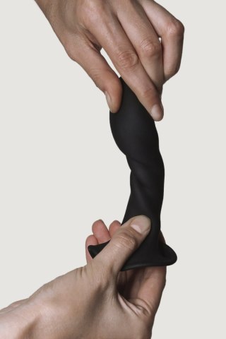 Dildo silikonowe czarne Hitsens 5 Black Adrien Lastic