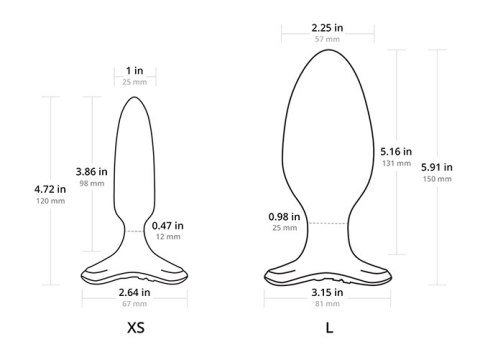 Wibrujący Korek Analny Hush 2 Butt Plug 25Mm Lovense