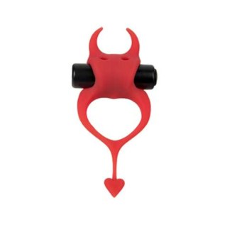 Wibrujący Pierścień Devol Cockring Red Adrien Lastic