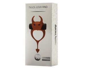 Wibrujący Pierścień Devol Cockring Red Adrien Lastic