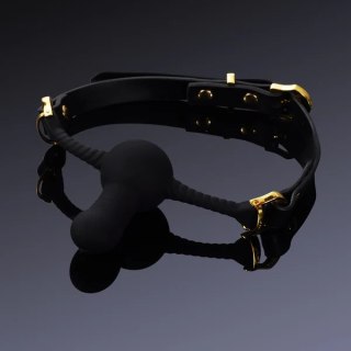 Knebel do ust czarny Desire For Mouth Dildo-Shaped Mouth Gag UPKO