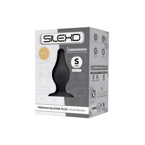 Korek Analny Plug Model 2 S 7,5 Cm Black Silexd