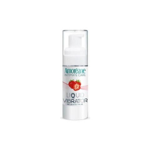 Wibrator w płynie truskawka Liquid Vibrator Strawberry 30ml Amoreane