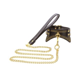 Obróżka Ze Smyczą Vogue Studded Collar And Leash Taboom
