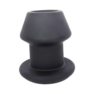 Tunel analny czarny rozmiar S Gobbler Silicone Tunnel Plug Brutus