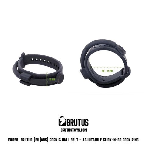 Pierścień erekcyjny Adjustable Click-N-Go Cock Ring Brutus
