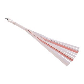 S&M Peaches 'N Creame Stripe Flogger Cream & Orange Sportsheets