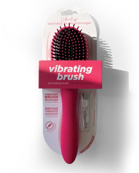 Luksusowa Wibrująca Szczotka Do Włosów I Wibrator 2w1 Różowa – Vibraliss Vibrating Brush Pink