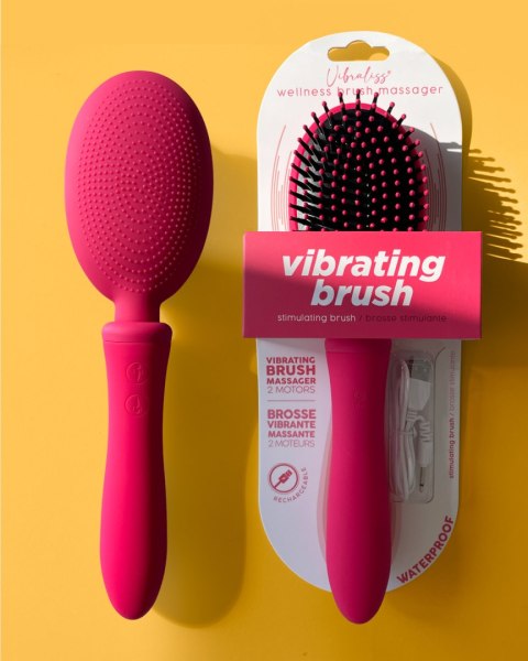 Luksusowa Wibrująca Szczotka Do Włosów I Wibrator 2w1 Różowa – Vibraliss Vibrating Brush Pink