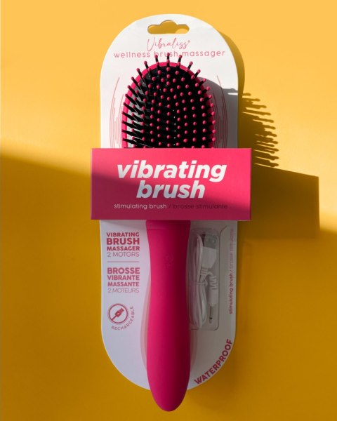 Luksusowa Wibrująca Szczotka Do Włosów I Wibrator 2w1 Różowa – Vibraliss Vibrating Brush Pink