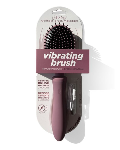 Wibrująca Szczotka Do Włosów I Wibrator 2w1 Pudrowy Róż – Vibraliss Vibrating Brush Rose Pudre