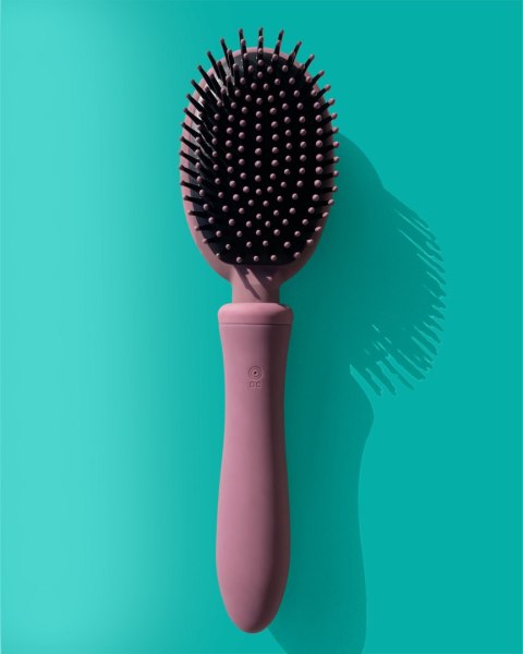 Wibrująca Szczotka Do Włosów I Wibrator 2w1 Pudrowy Róż – Vibraliss Vibrating Brush Rose Pudre