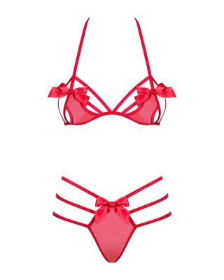 Czerwony Komplet Bielizny Giftella S/M Obsessive