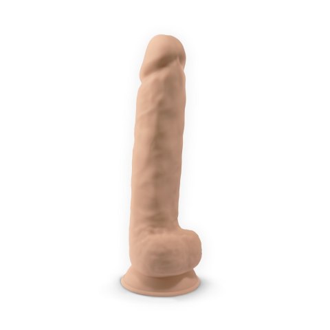 Dildo z przyssawką beżowe 38cm Silexd