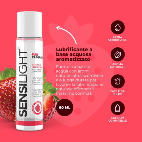Lubrykant smakowy truskawka Sensilight Strawberry 60ml IntimateLine