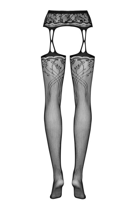 S206 Garter Stockings Czarne S/M/L Obsessive
