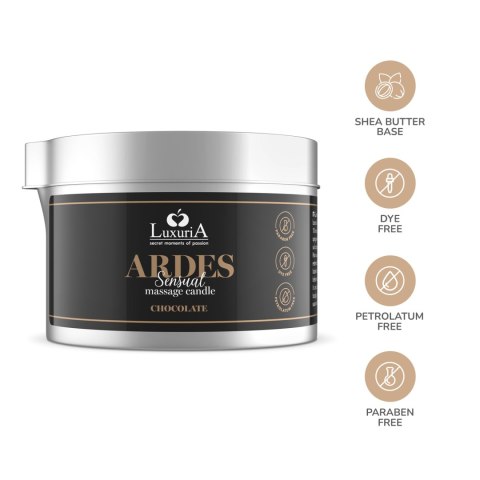 Świeca Luxuria Ardes Massage Candle Chocolate 80Ml IntimateLine
