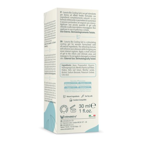 Żel Stymulujący Luxuria Bio Cooling Gel 30 Ml IntimateLine