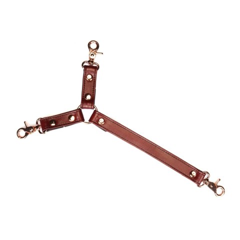 Uprząż Wine Red Collar And Wrist Restraint Harness Liebe Seele