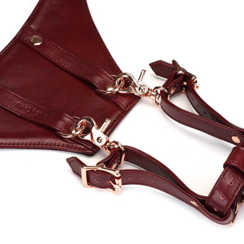 Wine Red Delux Strap On Forced Orgasm Harness Belt Liebe Seele